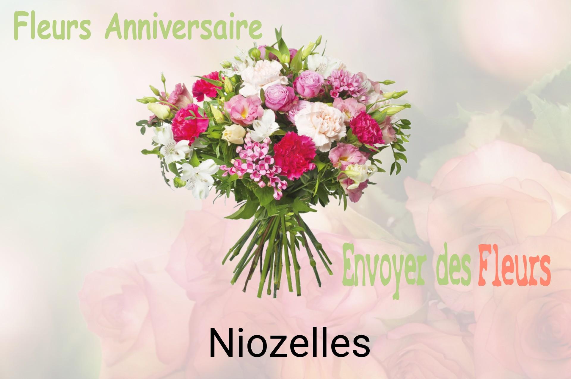Bouquet de fleurs d’anniversaire livré à Niozelles