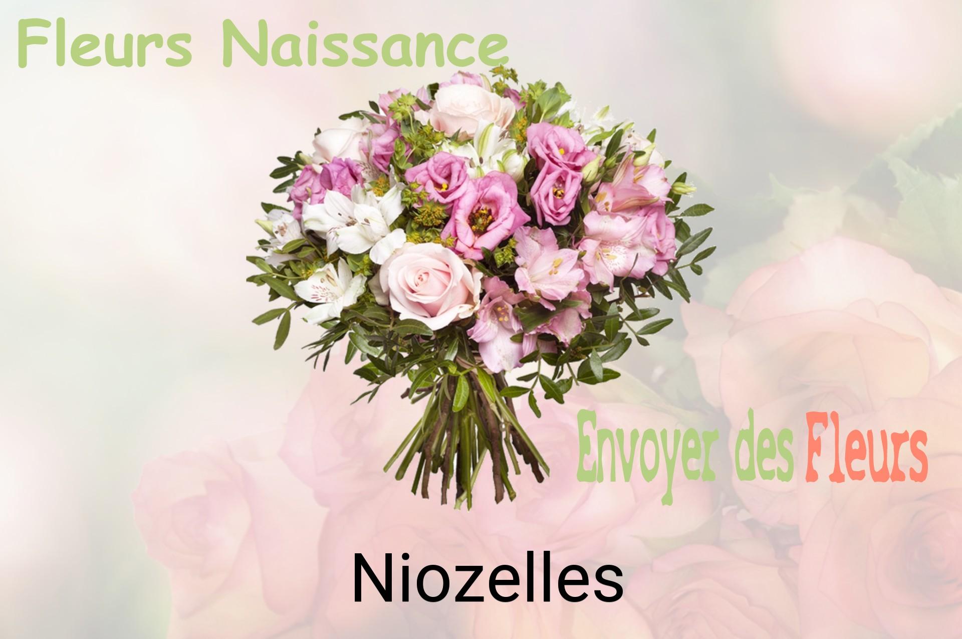 Bouquet de fleurs de naissance livré à Niozelles